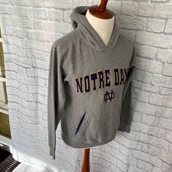 Champs men XS Notre dame pullover Longsleeve hoodie grey - Picture 4 of 9